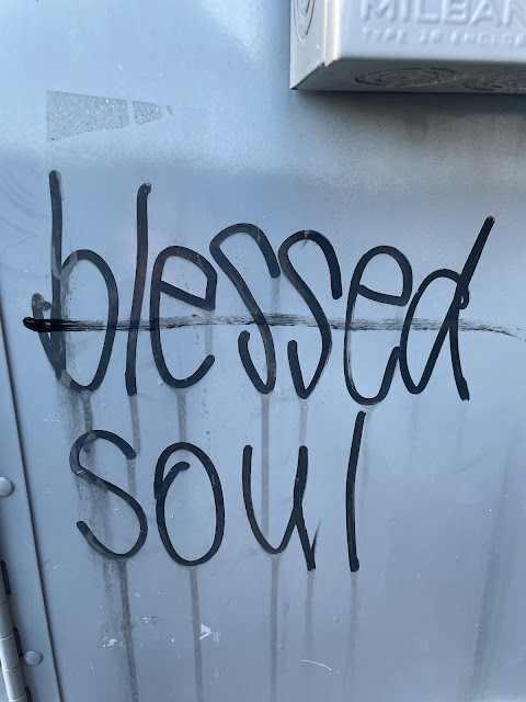Graffiti: "Blessed Be"