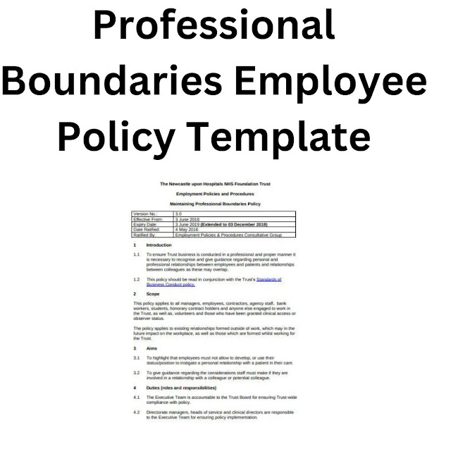 Sample Professional Boundaries Policy