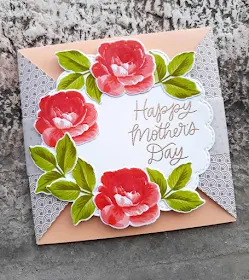 Sunny Studio Stamps: Everything's Rosy Customer Card by Laura Sanfelici