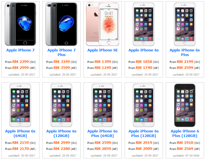  jenis jenis iphone 6 harga iphone di malaysia terkini mobile