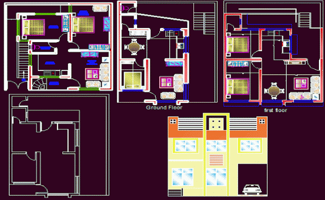 plans-DWG-Simple-maisons