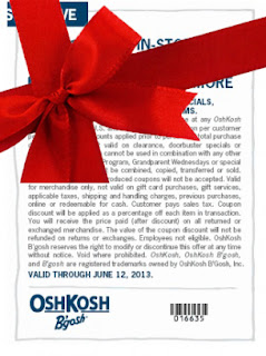 Free Printable OshKosh B'gosh Coupons