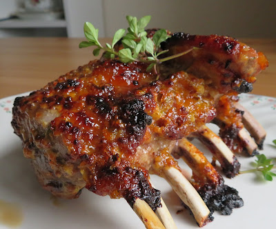 Apricot & Mustard Glazed Rack of Lamb