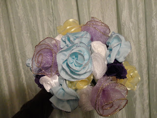 ribbon rose bouquet