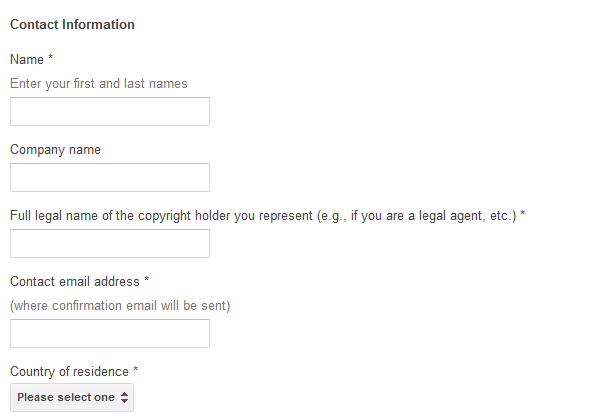 DMCA-Contact-Information