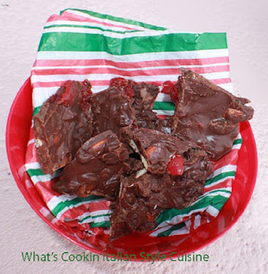 Chocolate Bark Fruit and Nut Candy