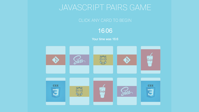 Memory Pairs Game in JavaScript