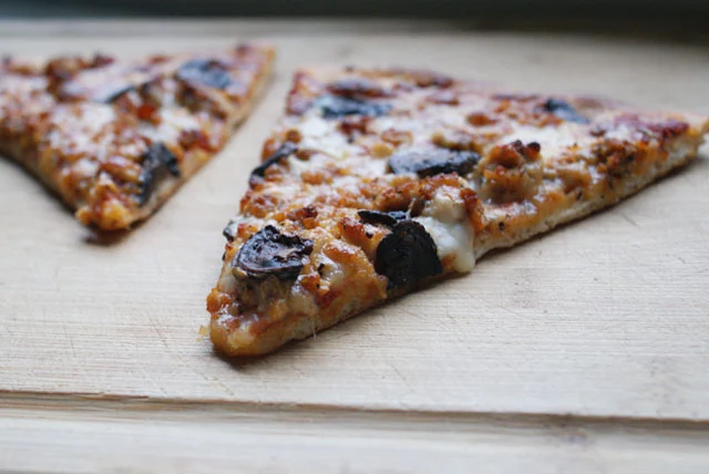 Homemade Italian Sausage & Caramelized Mushroom Pizza