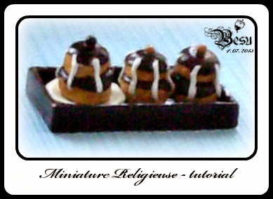 Tutorial: Religieuse z modeliny/French Religieuse (polymer clay) tutorial