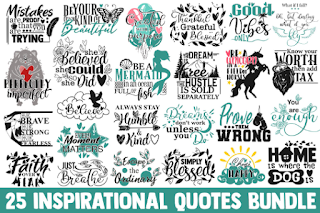 Inspirational SVG Bundle, svg designs, svg quotes, svg sayings, svg files for cricut, motivational svg, dream svg, believe svg, faith svg