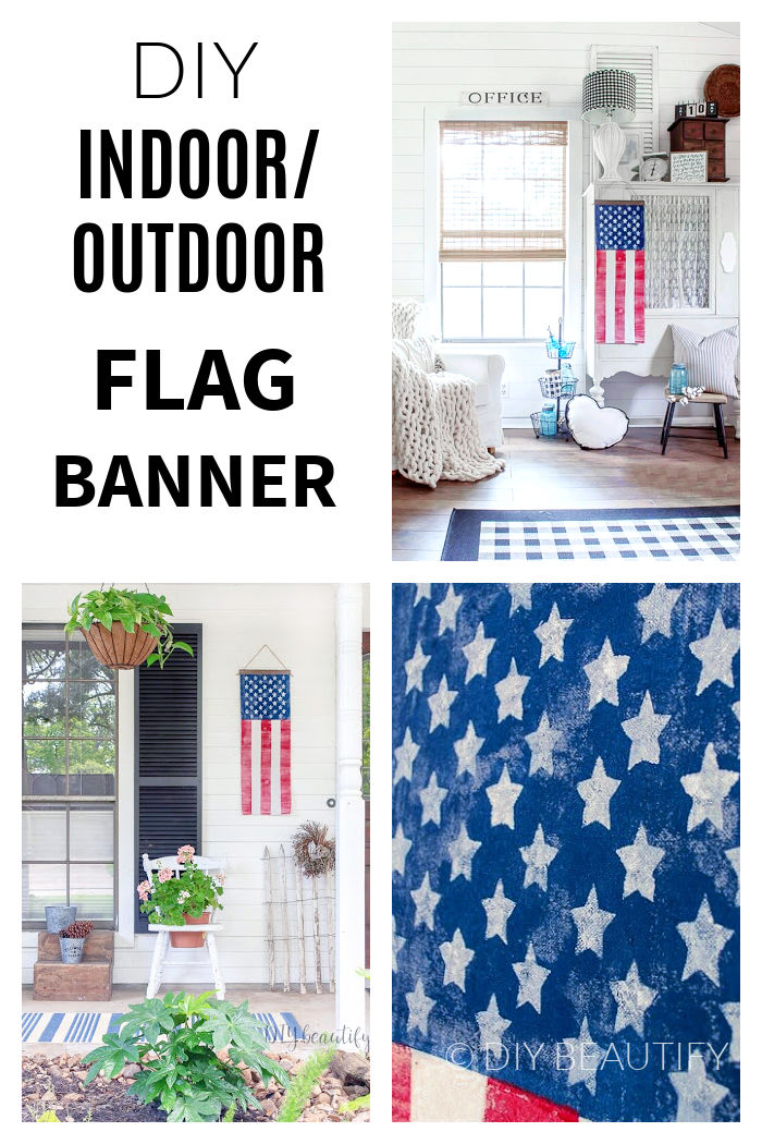 DIY Beautify blog Easy Indoor/outdoor Flag Banner