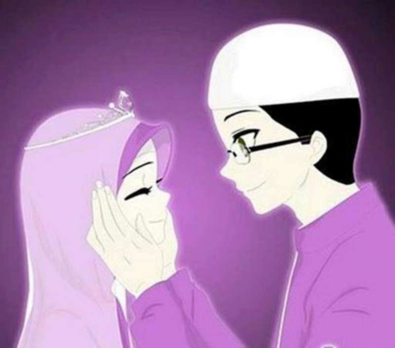 Kekinian 31+ Gambar Kartun Romantis Suami Istri Muslim