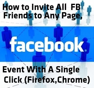 Invite All Friends to Facebook Pages/Events in One Click