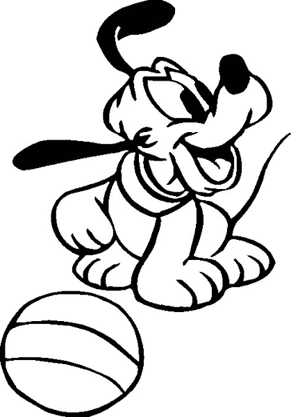Minnie And Pluto Coloring Pages – Colorings.net