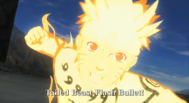 Naruto Shippuden Ultimate Ninja Storm Generations Naruro Mastered the Nine-Tails Chakra Tailed Beast Flash Bullet