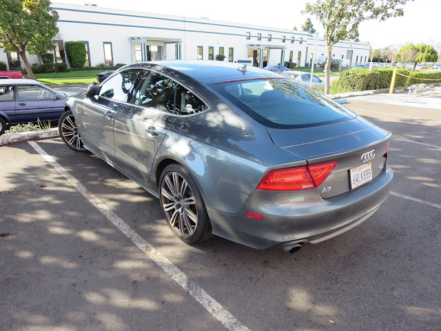 Audi A7 in for collision repairs at Almost Everything Auto Body