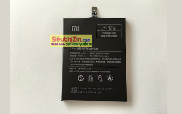 Pin xiaomi redmi 3 pro chính hãng