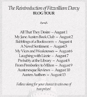 Blog tour schedule: The Reintroduction of Fitzwilliam Darcy by Christine Combe