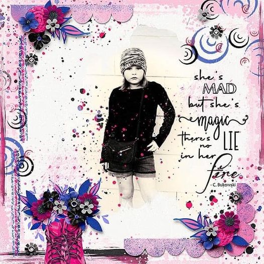 teen girl scrapbooking