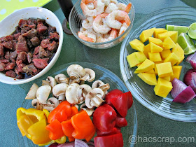 My Scraps | Kabob Assembly of Ingredients