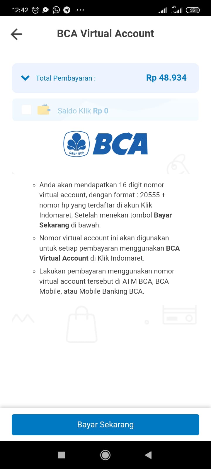 Klik Indomaret Produk Virtual