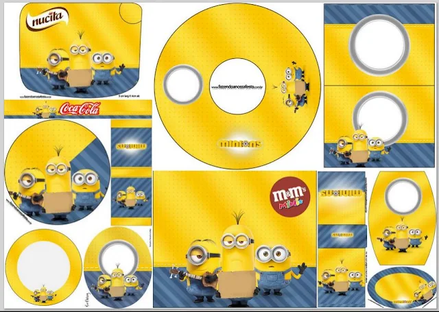 Minions Movie:Free Printable Candy Bar Labels.