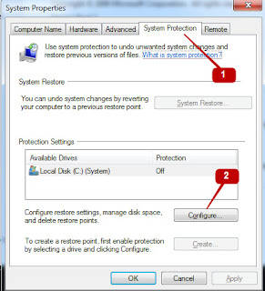 cara mengaktifkan restore previous versions