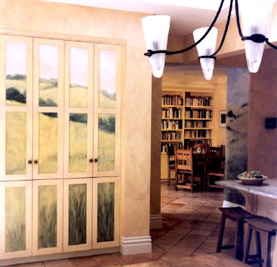 pantry door murals