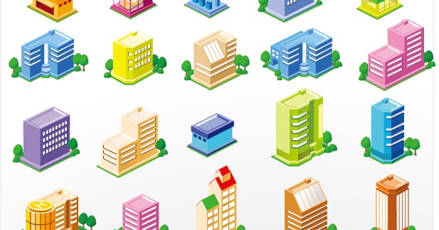 Ai Eps イラストレーター 立体的な地図用の建物 道路のクリップアート City Building Vectors イラスト素材 Ai Eps イラストレーター 立体的な地図用の建物 道路のクリップアート City Building Vectors イラスト素材