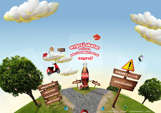 Lato z Coca-Cola Flash Web Design Site