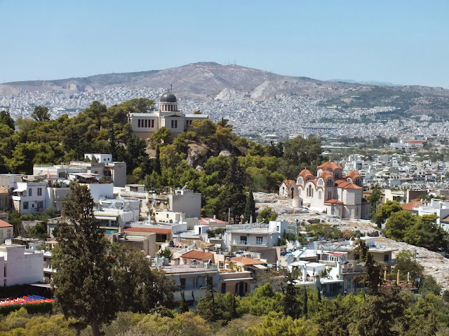 vistas desde el aerópago en Atenas