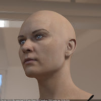 3d model woman head photorealistic female 6