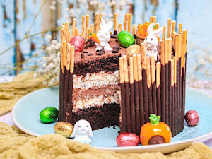 Gâteau de Pâques chocolat noix de coco