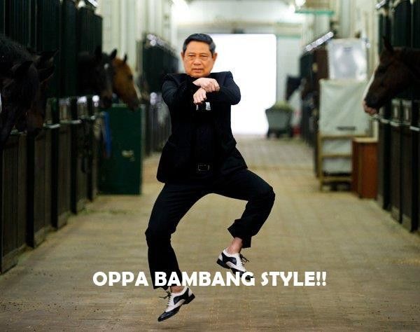 gambar lucu SBY gangnam style