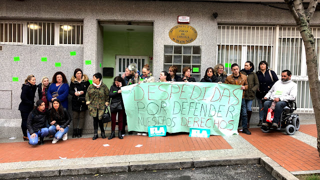 Protesta a las puertas del centro de ancianos