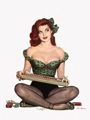 Labels PinUp Girls Vintage Art