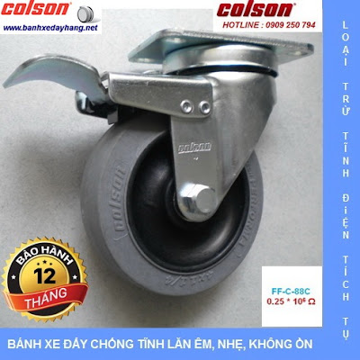 Báo giá bán bánh xe đẩy cao su chống tĩnh điện Colson Mỹ banhxedaycolson.com