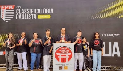  Atletas do Karatê de Santa Cruz se classificam para a final da etapa paulista