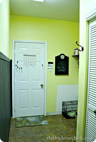 yellow mud room