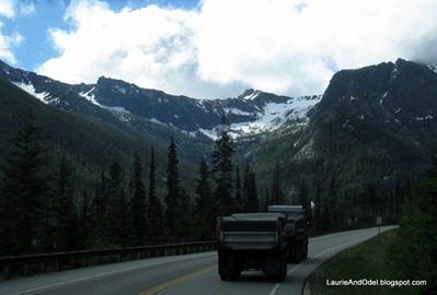 Behind the truck 1