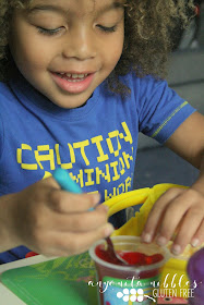 Callum digging into his Hartley's jelly pot | Anyonita Nibbles