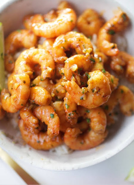 DELICIOUS ORANGE HONEY SHRIMP WITH BASMATI RICE JUNE 26,2021