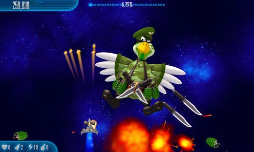 احدث اصدار العبة المسلية Chicken Invaders 5 Cluck of the Dark