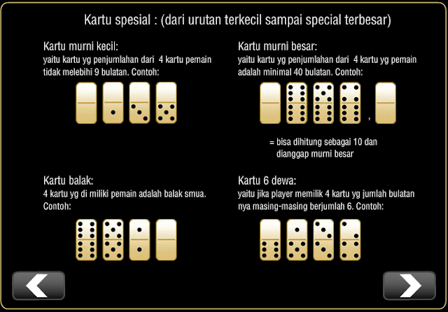  kartu Special dalam domino99