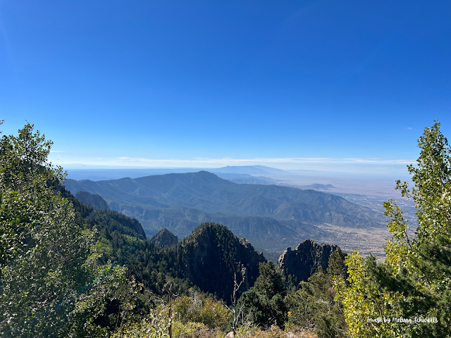 Breathtaking mountain view from Sandia Crest.
