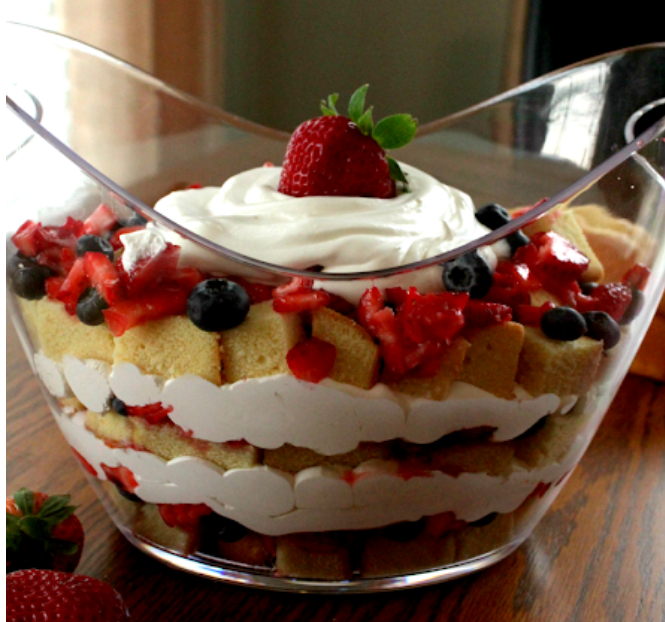 Strawberry Shortcake Trifle