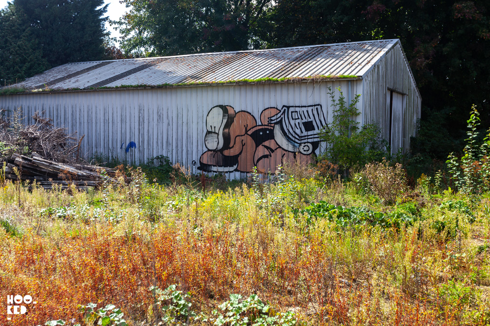 Street Art mural in Antwerp by artist Muretz.