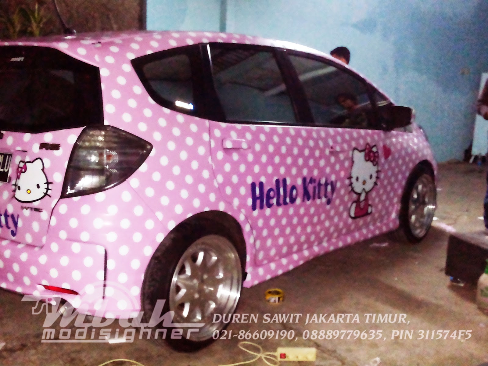 Gambar Modifikasi Honda Jazz Hello Kitty Terlengkap Modifikasi