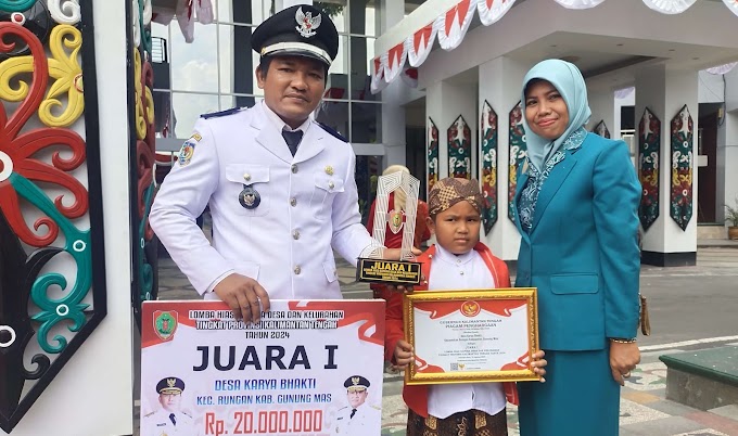 Desa Karya Bhakti Membawa Kemenangan di Lomba Hias Gapura