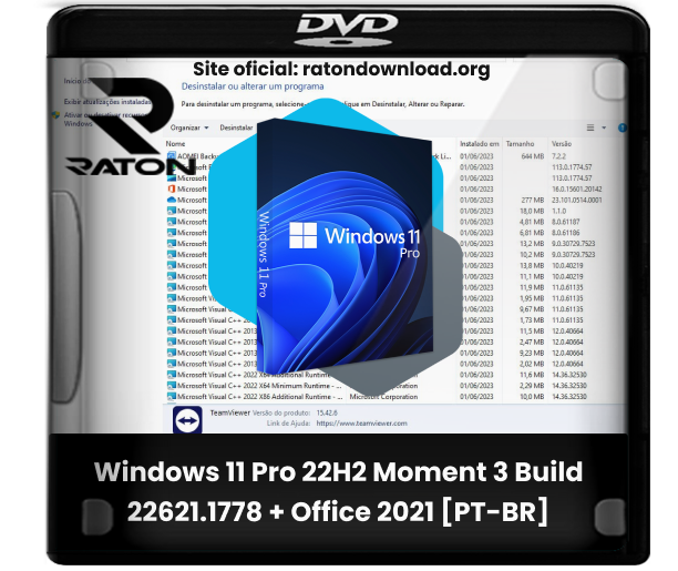 Raton Download - Desde 2007: Download Windows 11 Pro Lite 22H2 Build  22621.1192 UEFI & Legacy SEM TPM 2.0 [PT-BR]